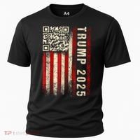 Funny Qr Donald Trump Dancing 47/45 Code Video Cooling Performance Crew T-Shirt thumb 0