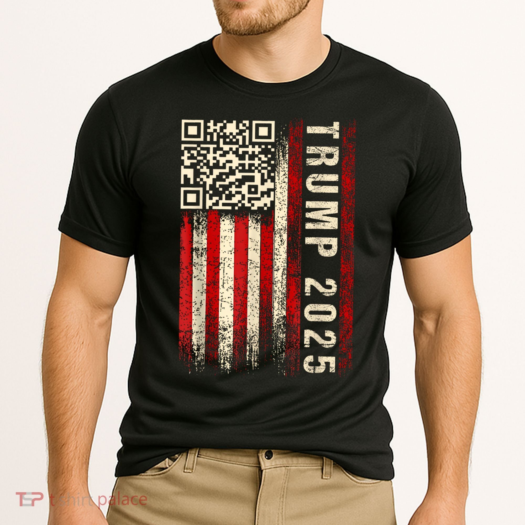 Funny Qr Donald Trump Dancing 47/45 Code Video Cooling Performance Crew T-Shirt
