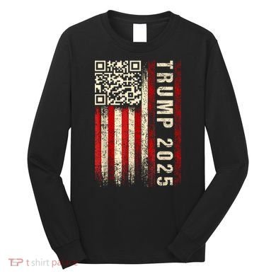 Funny Qr Donald Trump Dancing 47/45 Code Video Long Sleeve Shirt