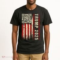 Funny Qr Donald Trump Dancing 47/45 Code Video Tall T-Shirt thumb 2