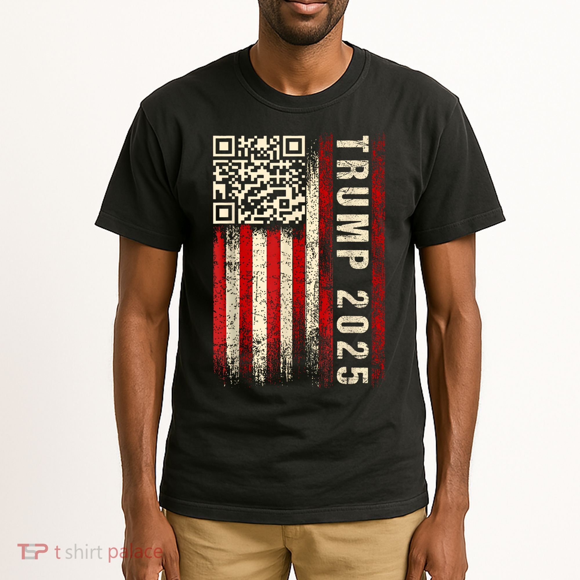 Funny Qr Donald Trump Dancing 47/45 Code Video Tall T-Shirt