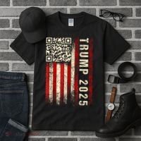 Funny Qr Donald Trump Dancing 47/45 Code Video Tall T-Shirt thumb 3