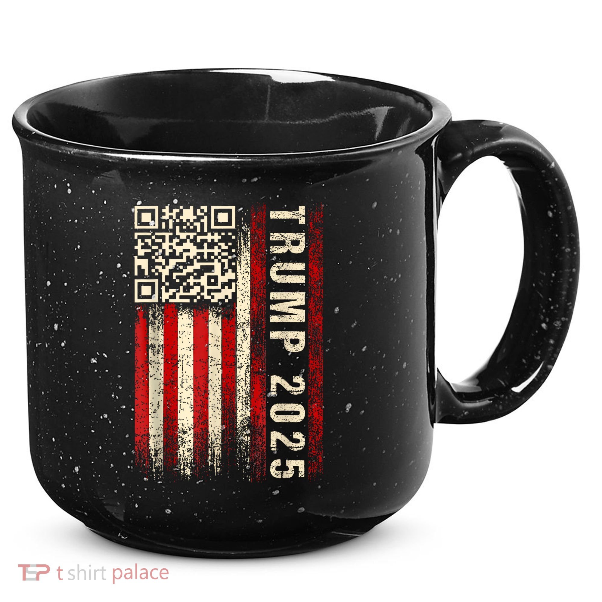 Funny Qr Donald Trump Dancing 47/45 Code Video 15oz Campfire Ceramic Mug