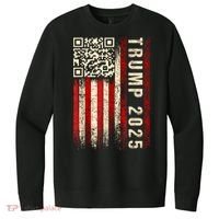 Funny Qr Donald Trump Dancing 47/45 Code Video V.I.T. Fleece Crew Sweatshirt thumb 0