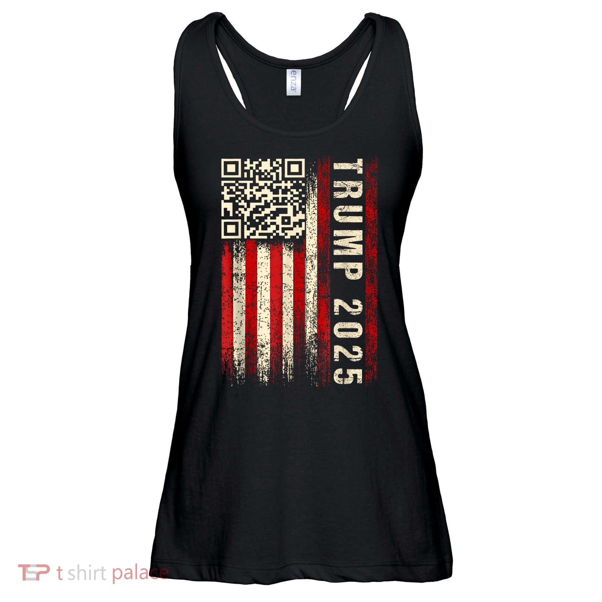 Funny Qr Donald Trump Dancing 47/45 Code Video Ladies Essential Flowy Tank