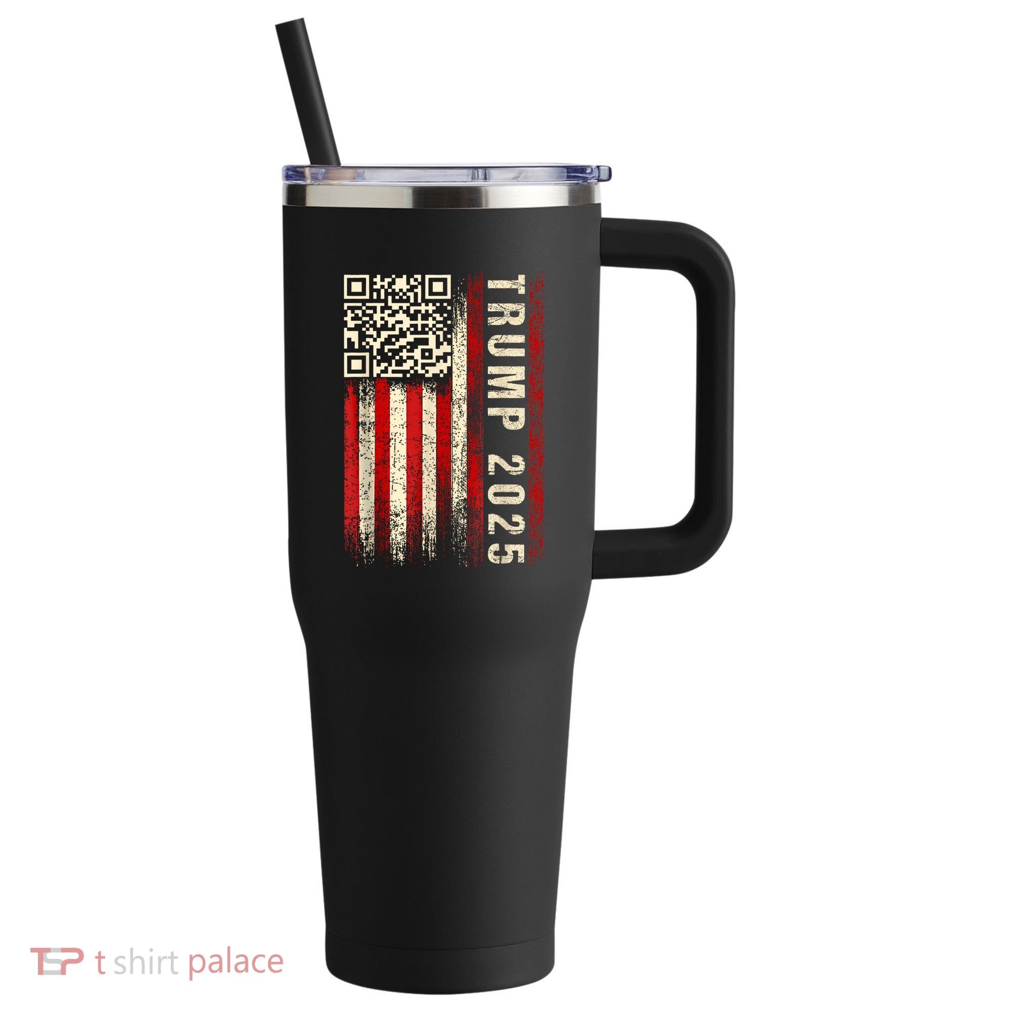 Funny Qr Donald Trump Dancing 47/45 Code Video 40oz Vacuum Insulated Stainless Steel Travel Tumbler