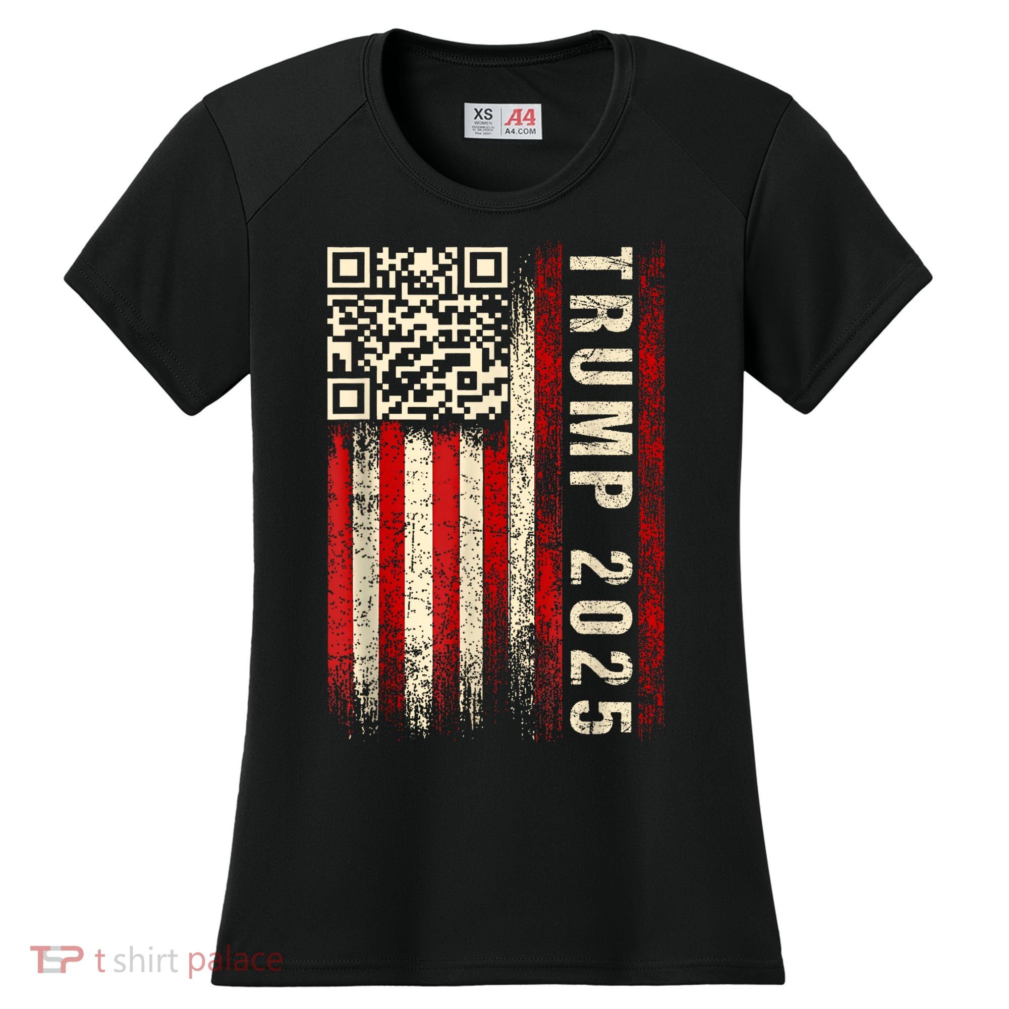 Funny Qr Donald Trump Dancing 47/45 Code Video Women's Cooling Performance Crew T-Shirt