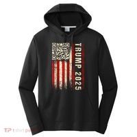 Funny Qr Donald Trump Dancing 47/45 Code Video Performance Fleece Hoodie thumb 0