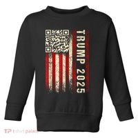 Funny Qr Donald Trump Dancing 47/45 Code Video Toddler Sweatshirt thumb 0