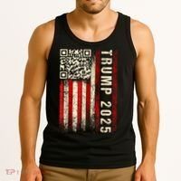 Funny Qr Donald Trump Dancing 47/45 Code Video Tank Top thumb 3