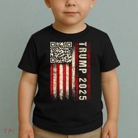 Funny Qr Donald Trump Dancing 47/45 Code Video Toddler T-Shirt thumb 2