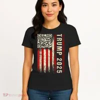 Funny Qr Donald Trump Dancing 47/45 Code Video Women's T-Shirt thumb 4