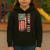 Funny Qr Donald Trump Dancing 47/45 Code Video Kids Hoodie thumb 3