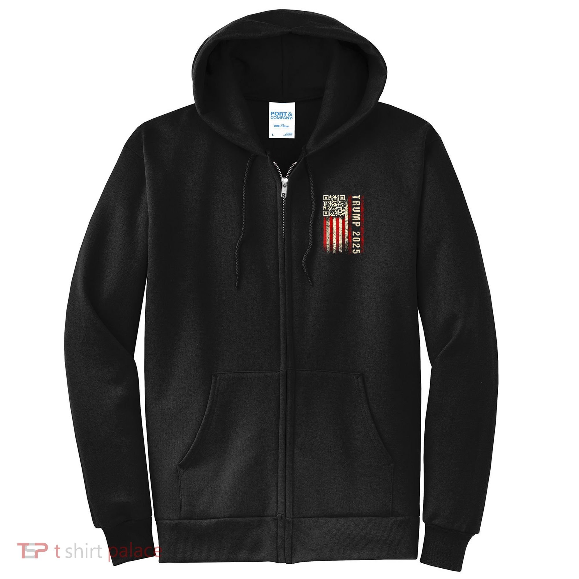 Funny Qr Donald Trump Dancing 47/45 Code Video Full Zip Hoodie