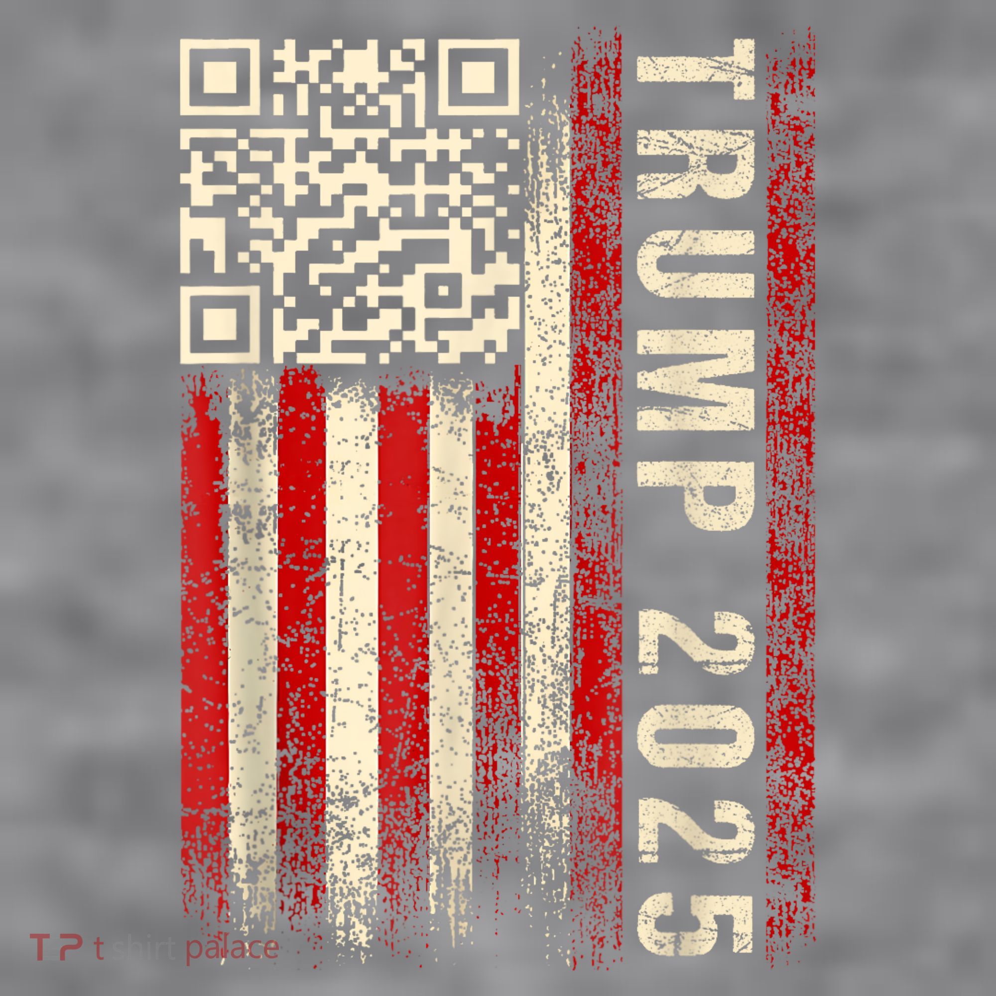 Funny Qr Donald Trump Dancing 47/45 Code Video Women's Racerback Cropped Tank