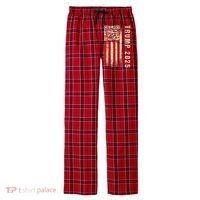 Funny Qr Donald Trump Dancing 47/45 Code Video Men's Flannel Plaid Pajama Pants thumb 0