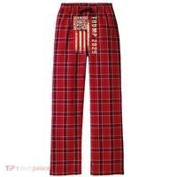 Funny Qr Donald Trump Dancing 47/45 Code Video Women's Flannel Plaid Pajama Pants thumb 0
