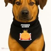 Frisbee Queen Frisbee Gift Frisbee Meaningful Gift USA-Made Doggie Bandana thumb 1