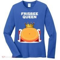 Frisbee Queen Frisbee Gift Frisbee Meaningful Gift Women's Long Sleeve Shirt thumb 0