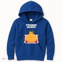 Frisbee Queen Frisbee Gift Frisbee Meaningful Gift Kids Hoodie thumb 0