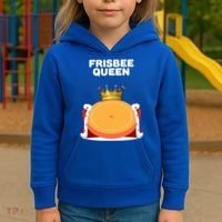 Frisbee Queen Frisbee Gift Frisbee Meaningful Gift Kids Hoodie thumb 3