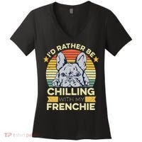 Frenchie Quote For A French Bulldog Owner Women's V-Neck T-Shirt thumb 0