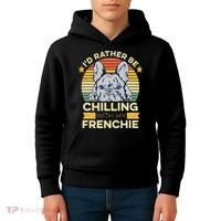 Frenchie Quote For A French Bulldog Owner Kids Hoodie thumb 4