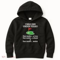 Funny quote Golf I Was One Under Today One Under A Tree Kids Hoodie thumb 0