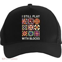 Funny Quilting I Still Play With Blocks Quilt Five-Panel Snapback Cap thumb 0