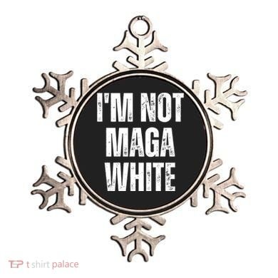 Funny Quotes I’M Not Maga White Ornament