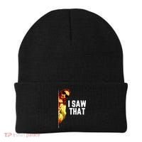 Funny Quote Jesus Meme I Saw That Christian God Beanie thumb 0