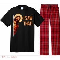 Funny Quote Jesus Meme I Saw That Christian Pajama Set thumb 0