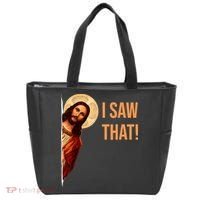 Funny Quote Jesus Meme I Saw That Christian Tote Bag thumb 0