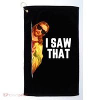 Funny Quote Jesus Meme I Saw That Christian God Golf Towel thumb 0