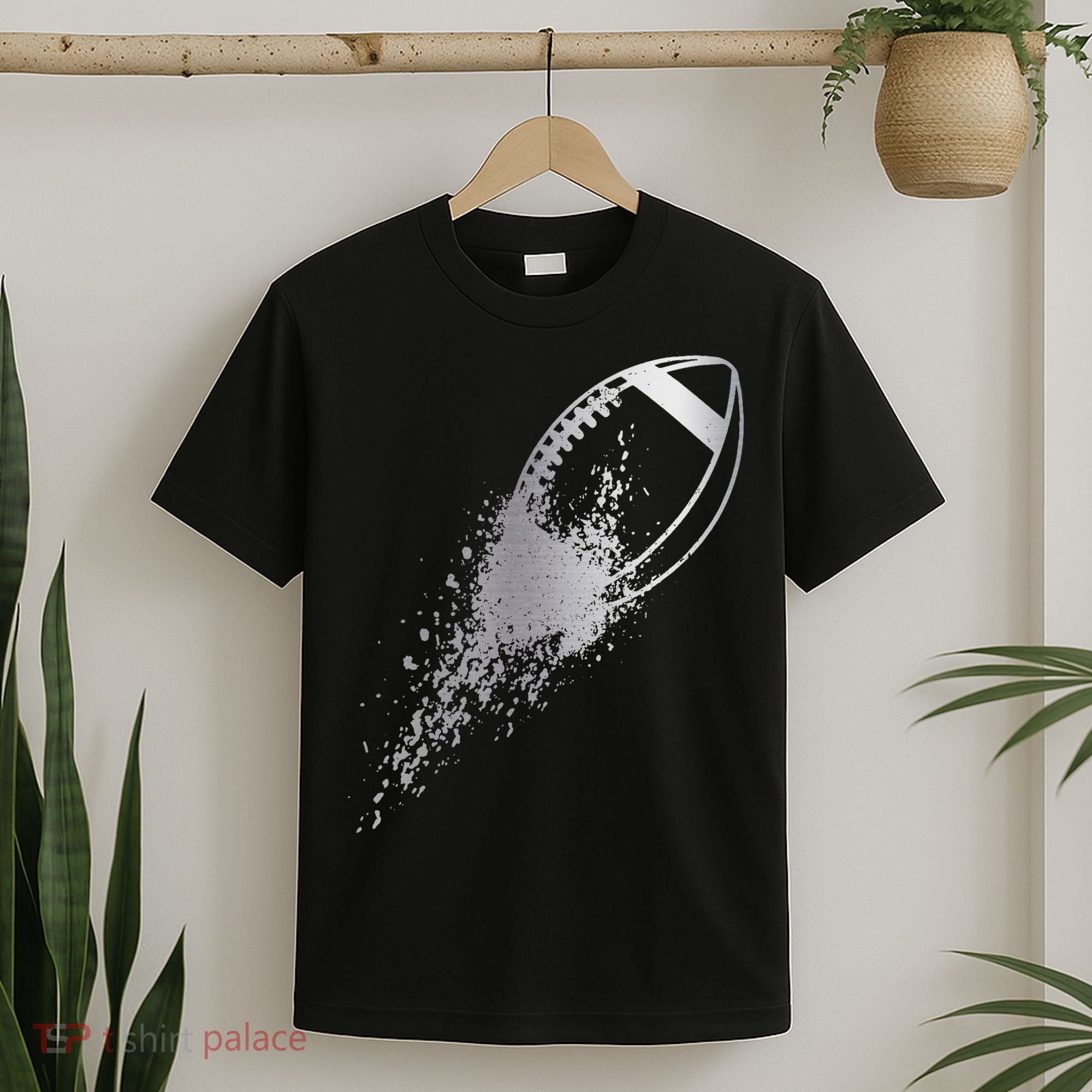 Football Quarterback Lineman Vintage Football Player T-Shirt