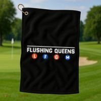 Flushing Queens Lfgm Golf Towel thumb 1