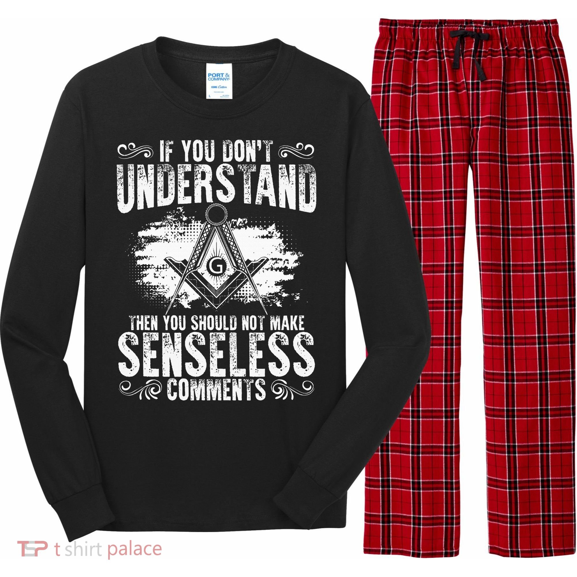 Freemason Quotes Masonry Freemasonry Masonic Freemasons Long Sleeve Pajama Set