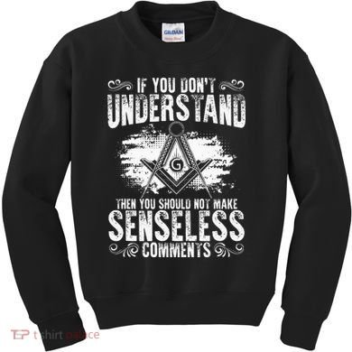 Freemason Quotes Masonry Freemasonry Masonic Freemasons Kids Sweatshirt