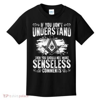 Freemason Quotes Masonry Freemasonry Masonic Freemasons Kids T-Shirt