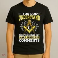 Freemason Quotes Masonry Masonic Freemasons Freemasonry T-Shirt thumb 3