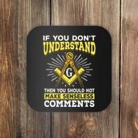 Freemason Quotes Masonry Masonic Freemasons Freemasonry Coaster thumb 0