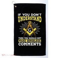 Freemason Quotes Masonry Masonic Freemasons Freemasonry Golf Towel thumb 0