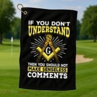 Freemason Quotes Masonry Masonic Freemasons Freemasonry Golf Towel thumb 1