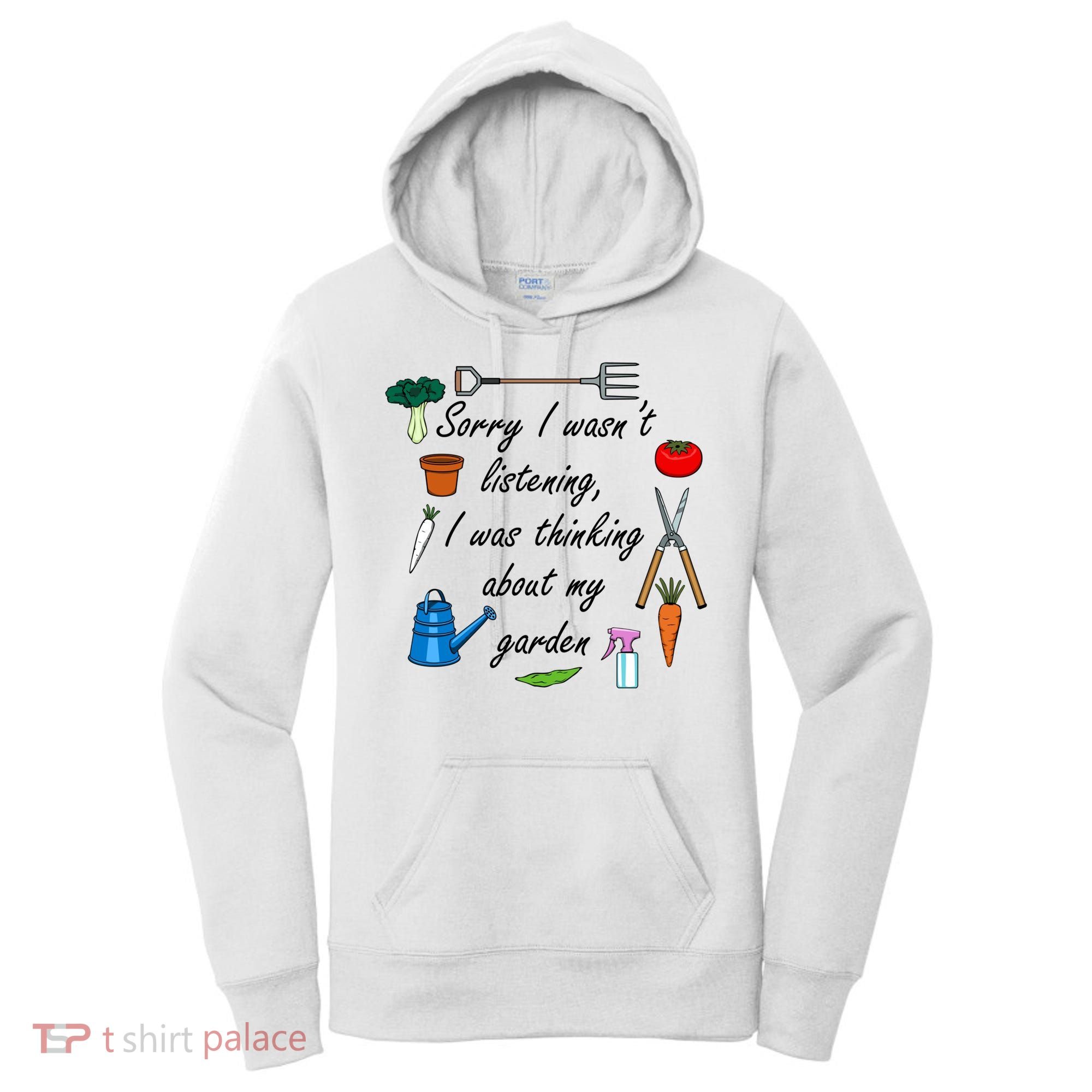Funny Quote My Garden For Gardener Gardening Gift Women's Hoodie