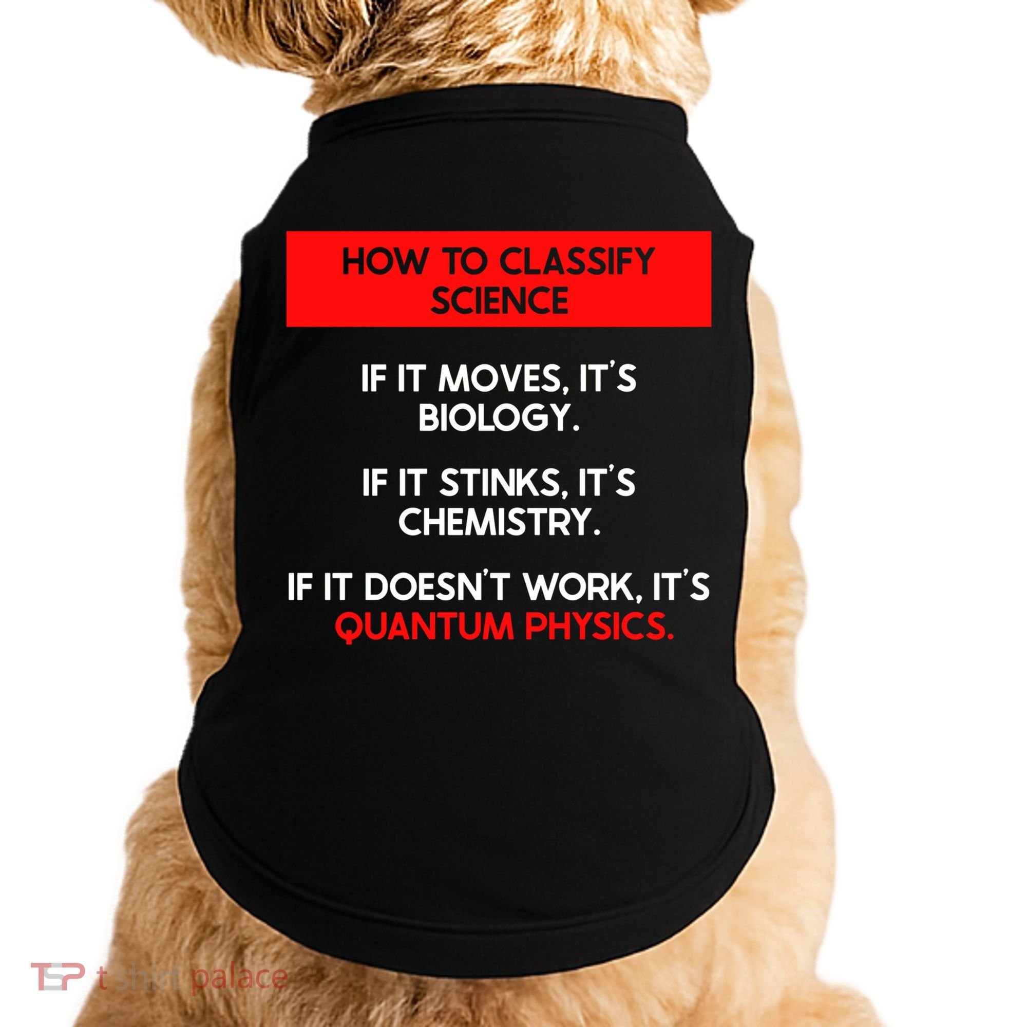 Funny Quantum Mechanics And Quantum Physics Gift Doggie Tank