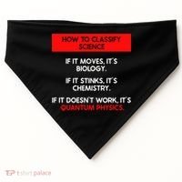 Funny Quantum Mechanics And Quantum Physics Gift USA-Made Doggie Bandana thumb 0