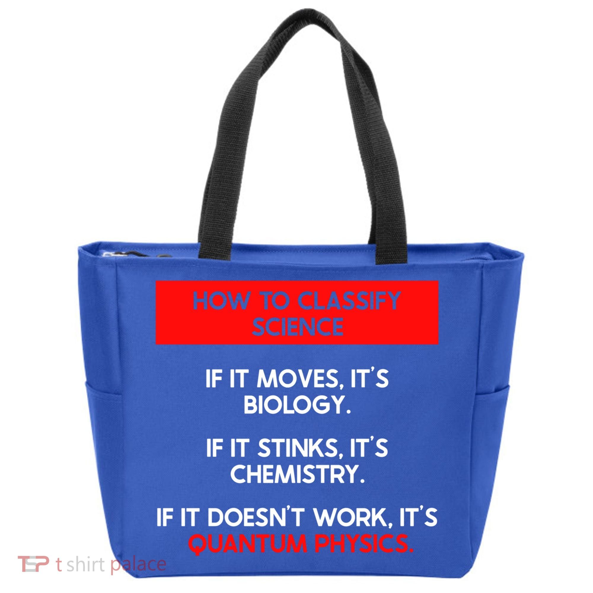 Funny Quantum Mechanics And Quantum Physics Gift Tote Bag