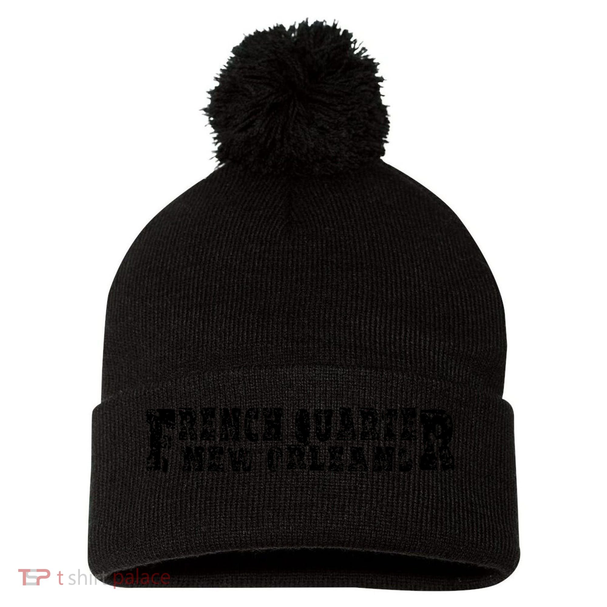 French Quarter New Orleans Pom Pom 12in Knit Beanie