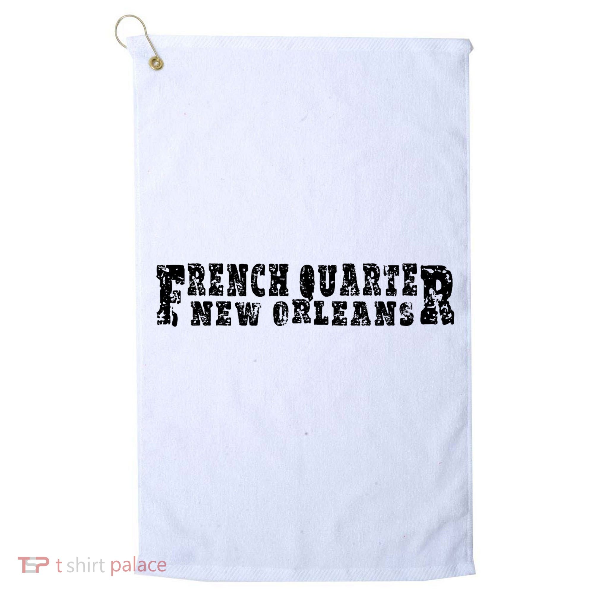 French Quarter New Orleans Golf Towel
