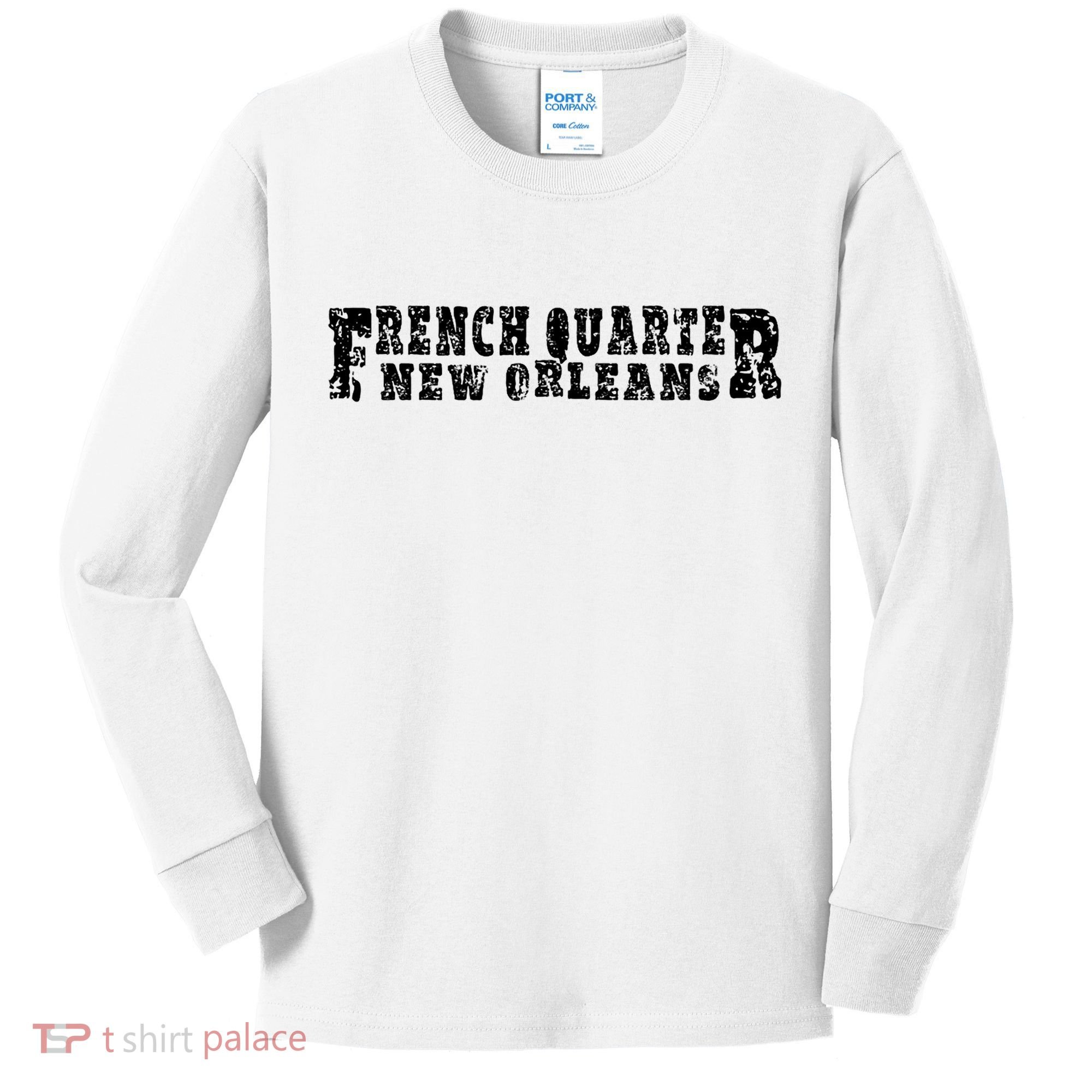 French Quarter New Orleans Kids Long Sleeve Shirt